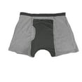 thumbnail image 1 of khonts,Men's Washable Incontinence Underwear Urinary Boxer Briefs with Fly Enhanced Front Protection Dark Gray M, 1 of 3