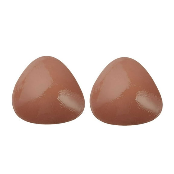 khonts,Women's Breathable Silicone Insert Bra Pads Push up Sticky Bra Reusable for Bikini Bathing Suit Sports for Any Event Occasion Coffee S