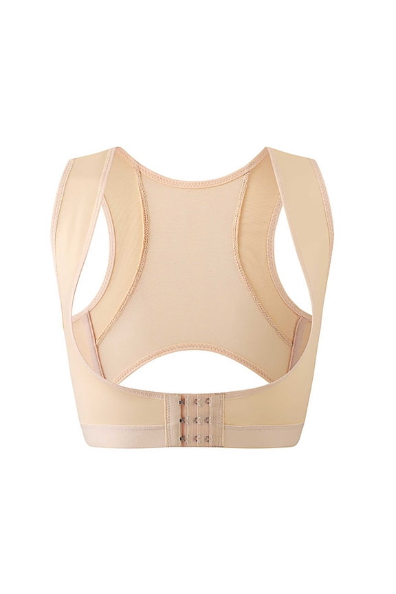 ,Women's Chest Brace Push up Posture Corrector Shape Wear Sleeveless Tops Back Shaper Vest White S