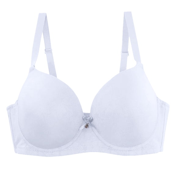 khonts,Women's Full Coverage Underwire Deep V Bras Push up Supportive Lift Bra Spaghetti Strap Sexy Everyday Bralettes for Large White 100D