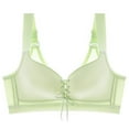 thumbnail image 1 of khonts,Women's Push up Drawstring Bras Supportive Wireless Cleavage Bra Sexy Gathering Lift Adjustable Bralettes for Large Green 46, 1 of 3