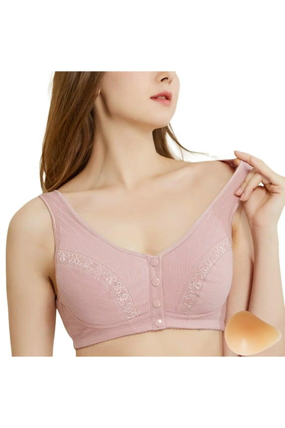 ,Women's Right Prosthesis Bra for Post Care Comfortable Everyday Use Silicone Liner Breathable Design Ideal for Cancer Pink 48