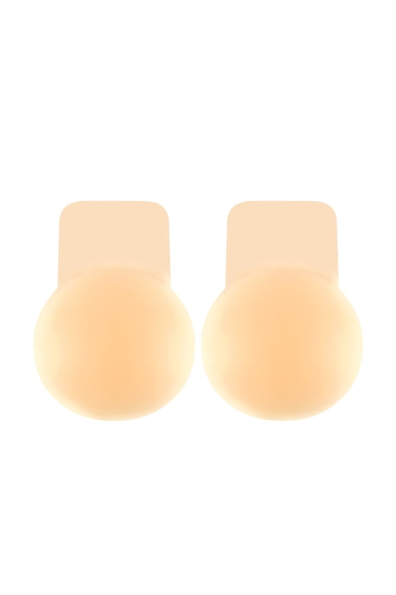 ,Women's Silicone Sticky Lift Bra Reusable Adhesive Bra Invisible Strapless Push up Pasties Beige1 XL