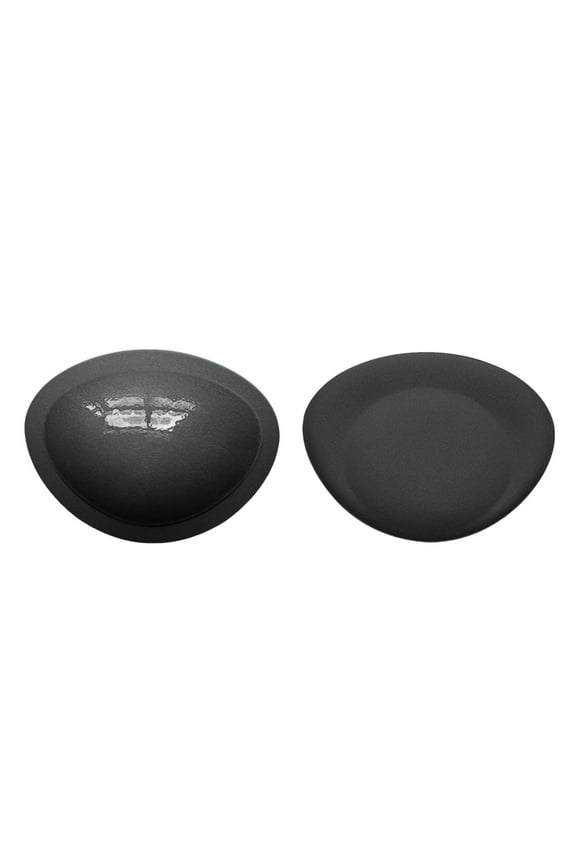 ,Women's Sticky Inserts Soft Bra Lightweight Adhesive Bra Push up Bikini Pad Reusable Washable Nipple Cover Black One Size