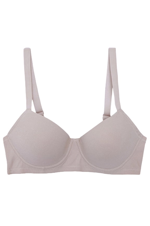 ,Women's Wireless Demi Bra Seamless Half Cup Bras Low Cut Sexy Breathable Comfortable Bralettes Light Pink J