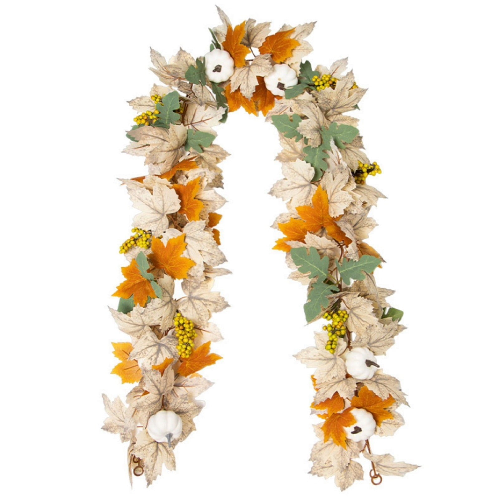 khvru 2024 Greenery Garland Thanksgiving Vine Wreath For Fall