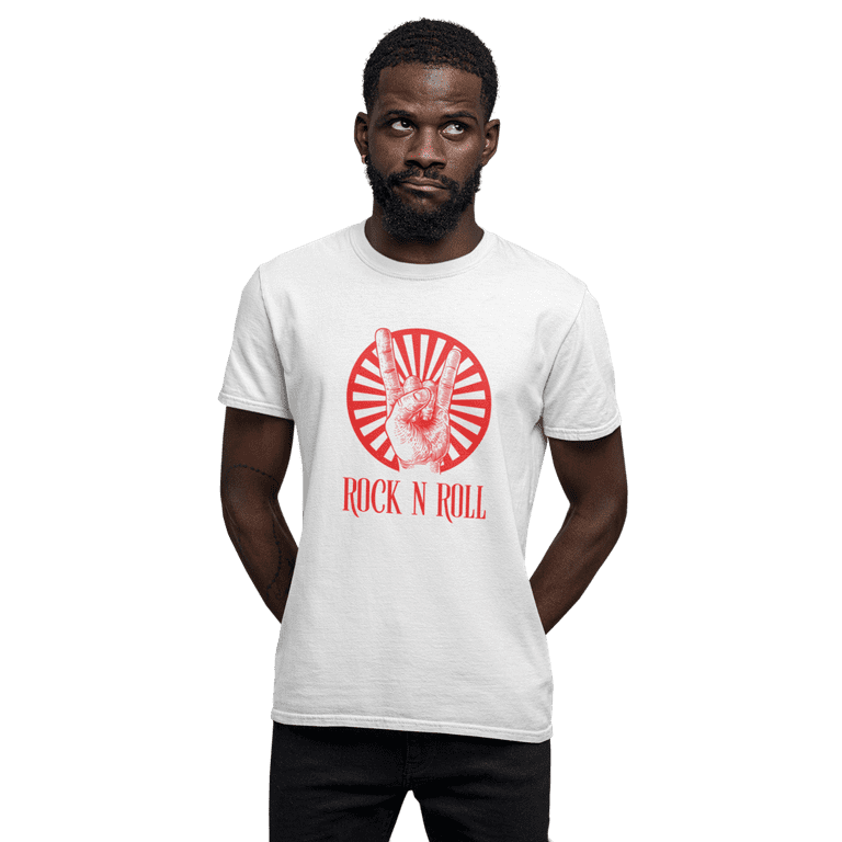 Tee shirt rock and roll hot sale