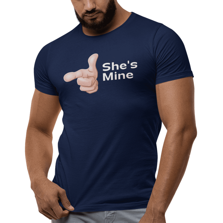 Navy blue couple t shirts sales