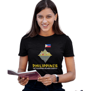 kiMaran The Philippines Flag Thousands Islands T-Shirt Unisex Short Sleeve Tee (Black M)