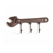kiaotime retro vintage key rack holder hooks cast iron wrench spanner shape decorative wall mounted antique man cave garage tool holder coat hat hooks rack hanger wall decor
