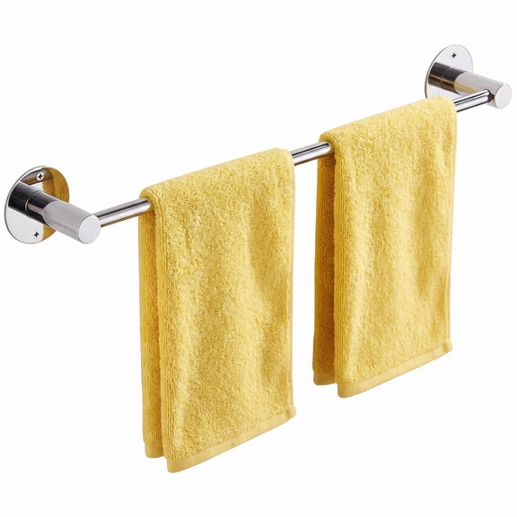 Towel Rack for Bathroom - 20'' Rustproof Towel Holder, Sturdy Towel Bar Wall Mounted, Space-Saving Towel Hanger, Bathroom Accessories, Home Decor, Apparment Essentials, Silver