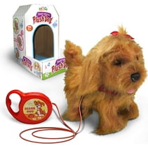 kid labsters Kids Walking and Barking Puppy Dog Toy Pet with Remote Control Leash (Beige)