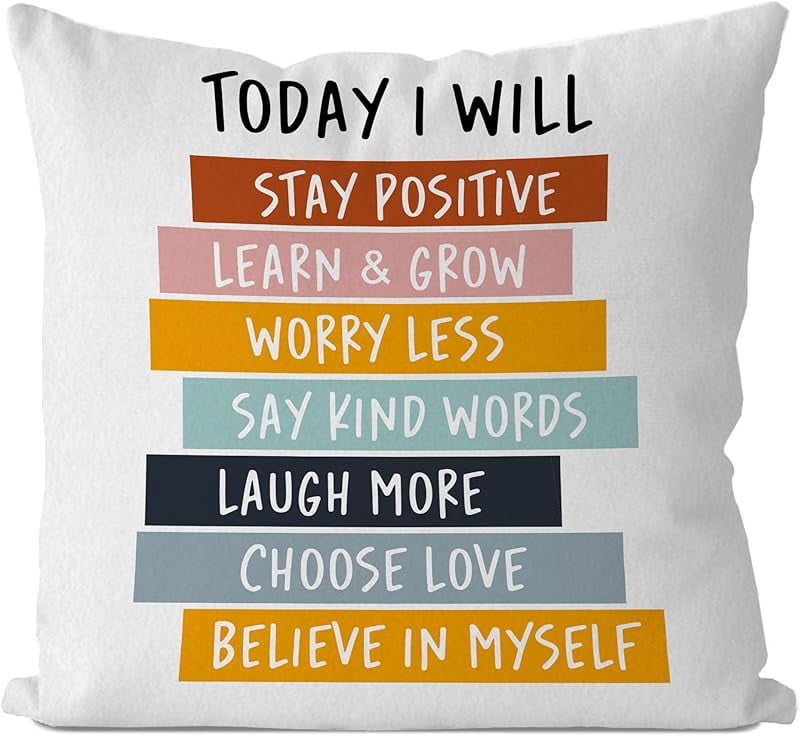 Book Reading Throw Pillow Cover 18x18 – Pink, Cotton, For Reading Nook, Classroom Decor, Kids Corner – No Insert Included