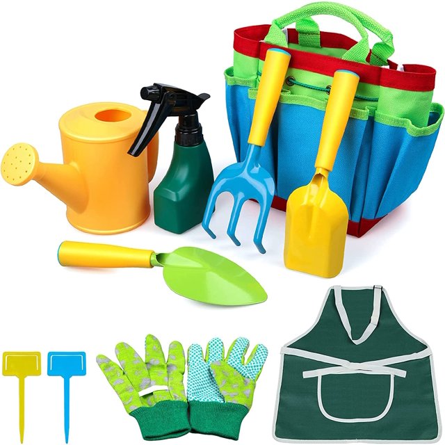 kids Gardening Tool Set, Toddlers Garden Tools, Rake, Includes Shovel