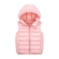 thumbnail image 1 of kids Puffer Vest with Hood Lightweight Sleeveless Outerwear Vests Boys' Outerwear Vests Girls Vest Size 4-5 Years, 1 of 8