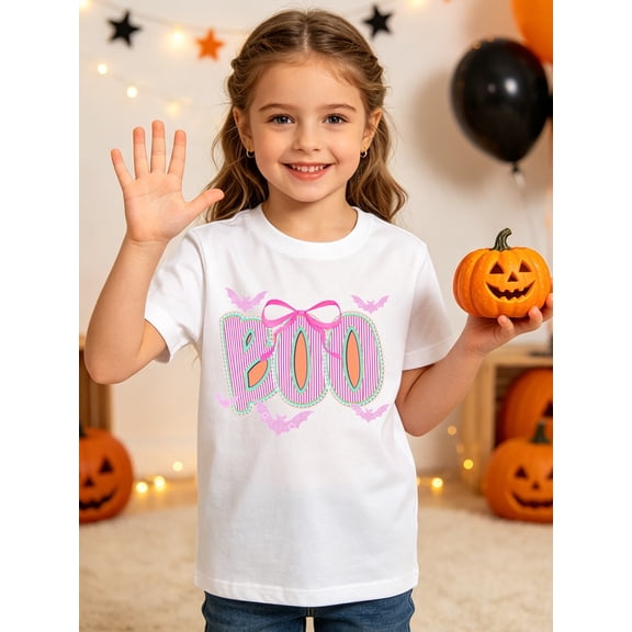 kids halloween boo print t shirt for t shirt 100 graphic t shirts girls graphic tees floral girls shirt daily school wear back to school