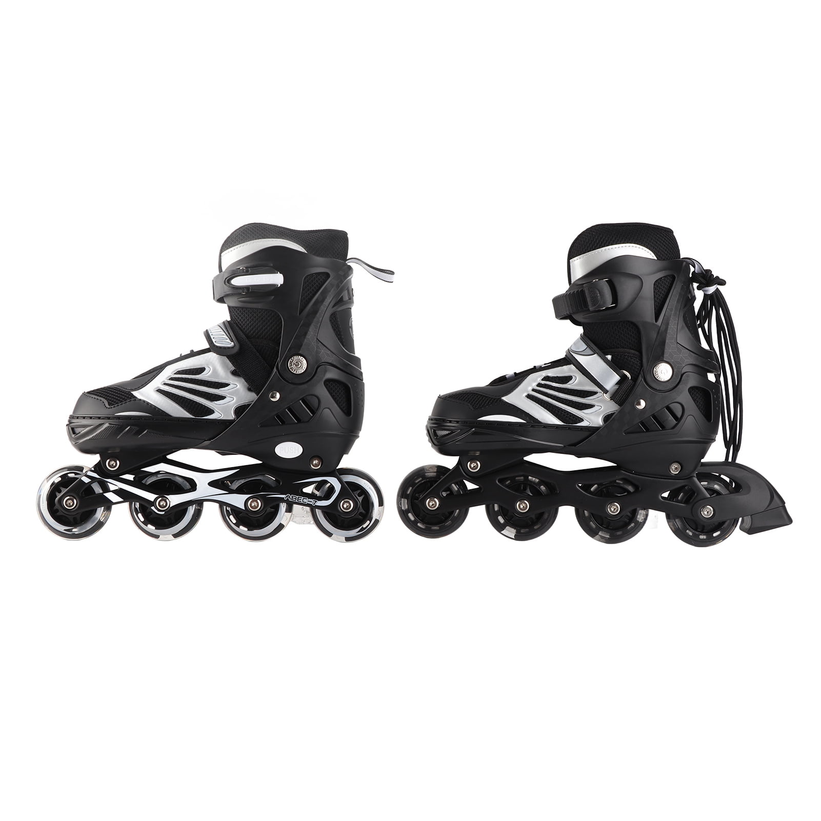 kids inline skates for girls Adjustable Flashing Inline Skates for Kids with ABEC 7 Bearings 8 LED Wheels for Boys Girls Youth Size