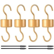 kidsjoy Moat for Hummingbird Oriole Feeder: 4 Pack Hummingbird Feeder Accessory Hooks with 4 Clean Brushes,Ant Guard in Nectar Feeder for Outdoors(Golden)