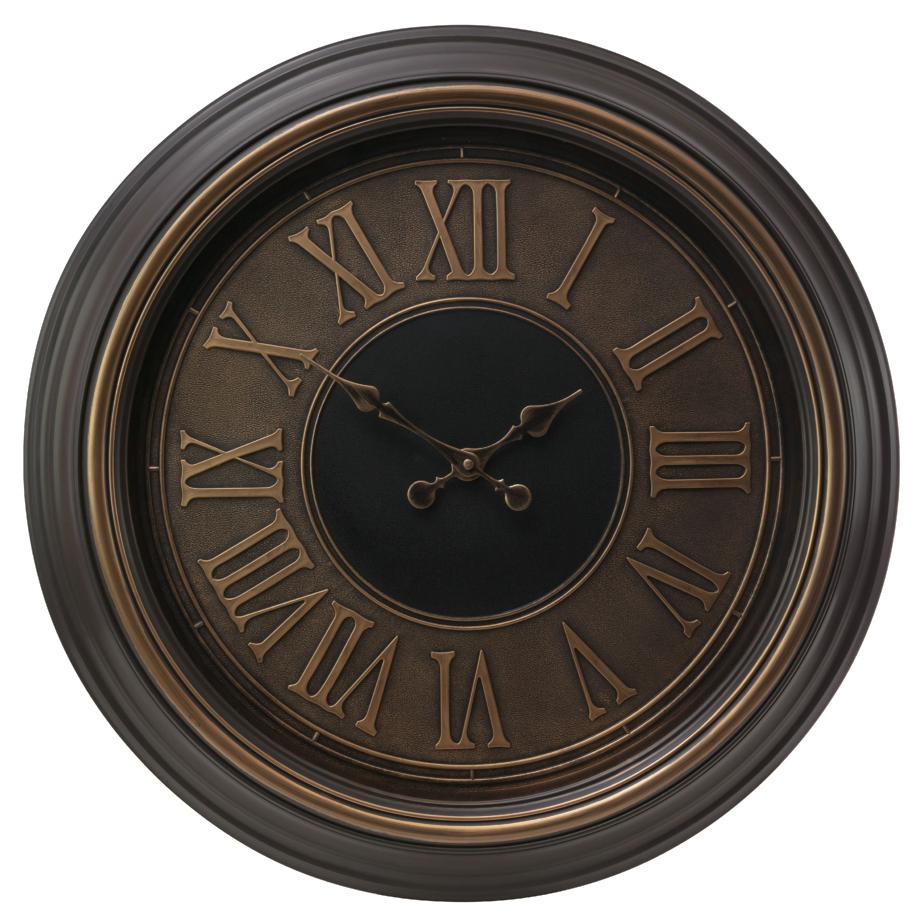 Kiera Grace 23" Antique Bronze Oversized Wall Clock