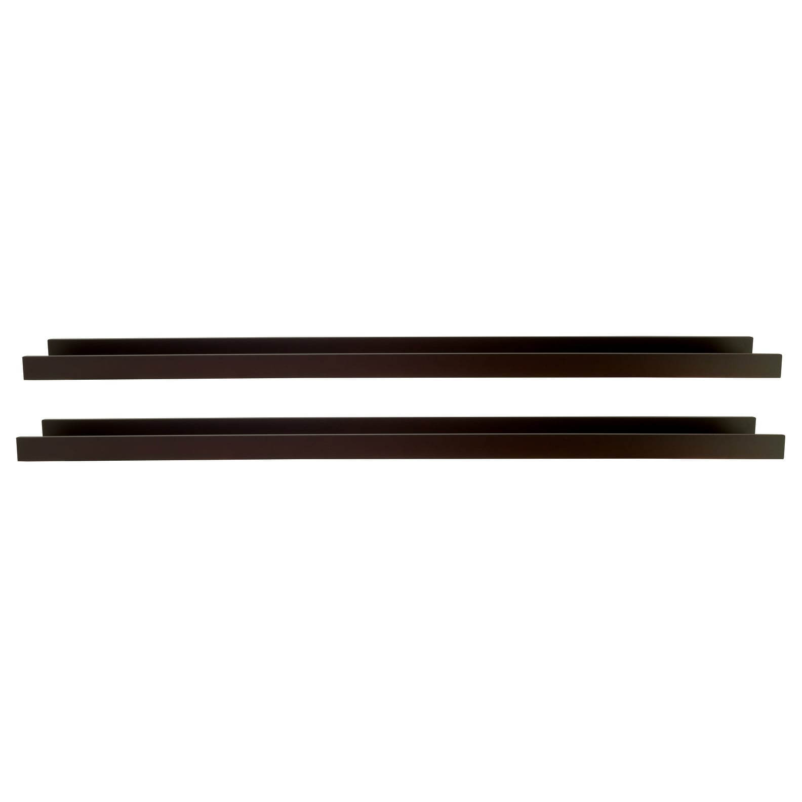 Espresso Engineered Wood Modern Floating Wall Ledge Set