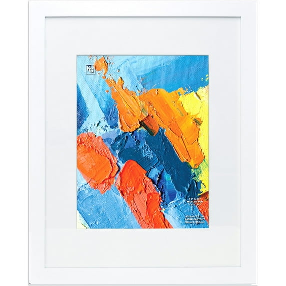 kieragrace KG Modern Langford Frame White White Engineered Wood