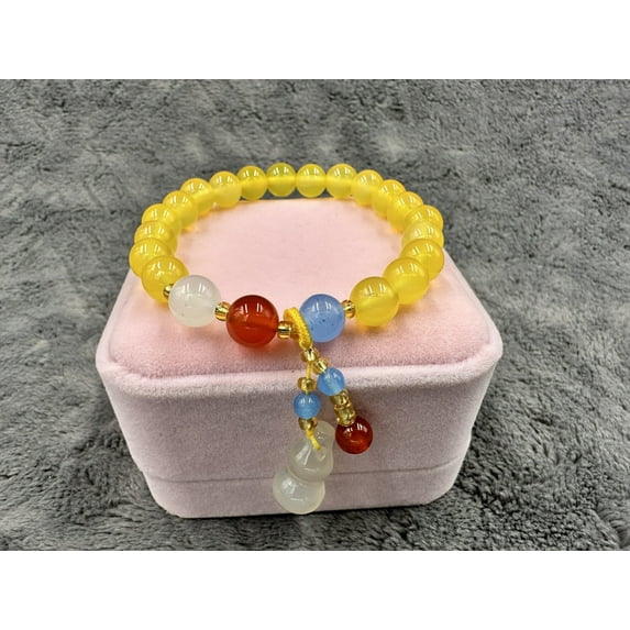 kiki home Genuine Natural Gemstone Jewelry Topaz bracelet
