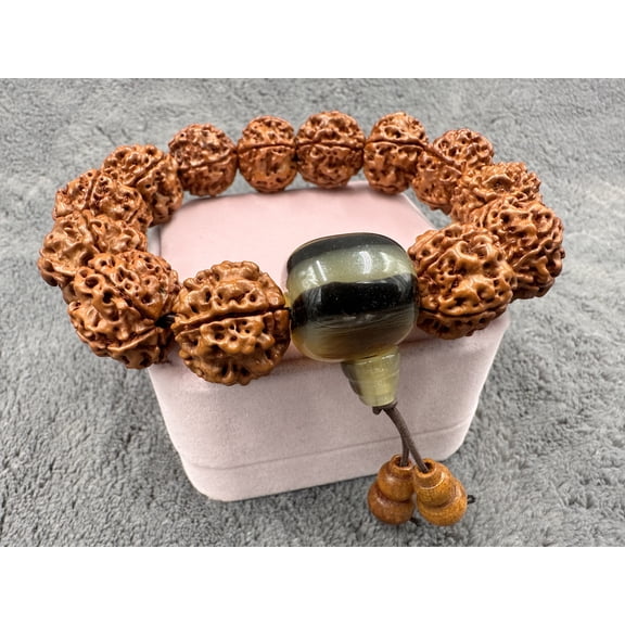 kiki home Genuine Natural Jewelry Rudraksha bracelet big