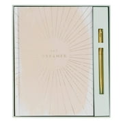 kikki.K She Shines Designer Collection - A5 Feature Journal Gift Set, with A5 Feature Journal and Gold Ballpoint Twist Pen, Measures 8.86" L x 7.56" W x 0.87" H