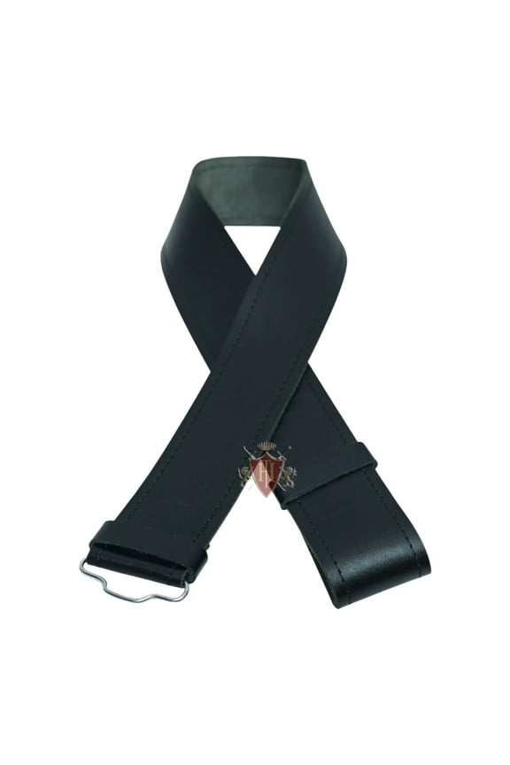 kilt Waist Plain Belt with Hook Closing