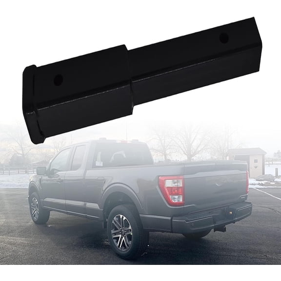kimllier 12 Inches Trailer Hitch Extension Receiver Black Replacement for 2-Inch Extender 5/8in Pin Hole 4000 LBS Tow Capacity
