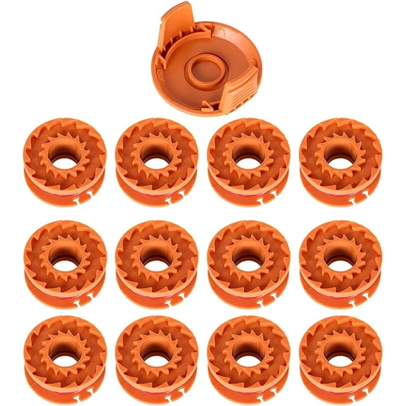 kimllier 13 Pack Replacement Spool Line String Trimmer WA0010 Weed Eater W/Cap Replacement for Worx