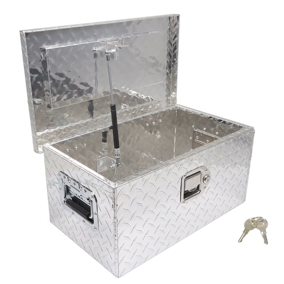 kimllier 20 Inch Heavy Duty Aluminum Tool Box Silver Replacement for Pick Up Truck RV Trailer with Lock & 2 Keys