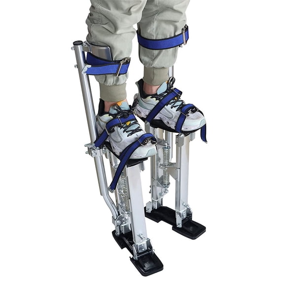 kimllier 24-40In Adjustable Drywall Stilts for Sheetrock Painting or Cleaning Silver