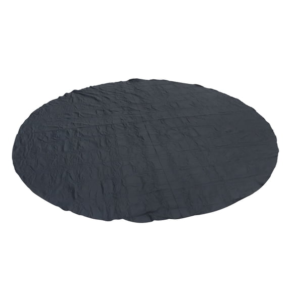 kimllier 24 Foot Pool Liner Pad, Thicker Pool Mats for Pool Bottom, Heavy Duty Round Pool Pad for Above Ground Swimming Pools, Seamless, Comfort, Black