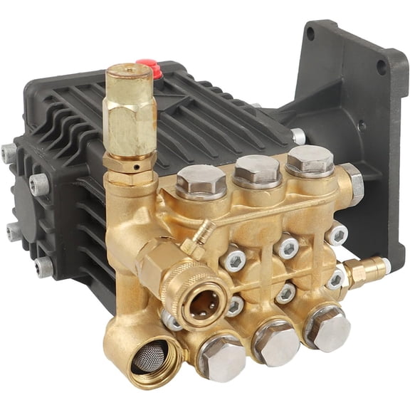 kimllier 4400 PSI 4 GPM 1-Inch Shaft Pressure Wash Pump Used to Help Clean Walls, Roads etc
