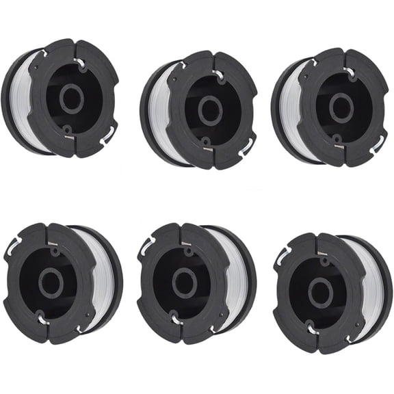 kimllier (6-Pack) 30ft 0.065 Trimmer Spool Replacement for Black + Decker Line String Trimmer