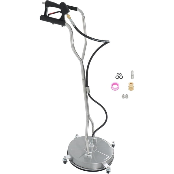 kimllier 6000PSI Pressure Washer 18 Inch with Handles and Wheels 3/8 Inch Quick Plug Fit for Concrete, Patio, Driveway, Sidewalk