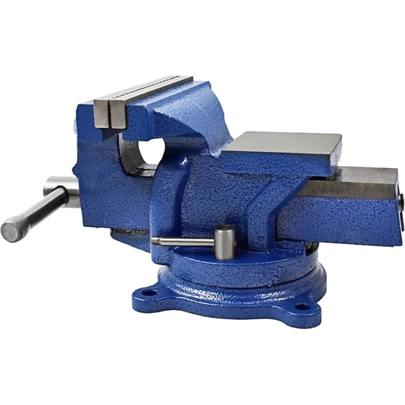 kimllier Bench Vise with Anvil 4 Inch Workbench Vise Heavy Duty 360 Degree Swivel Locking Base Bench Clamp Fit for Clamping Tools