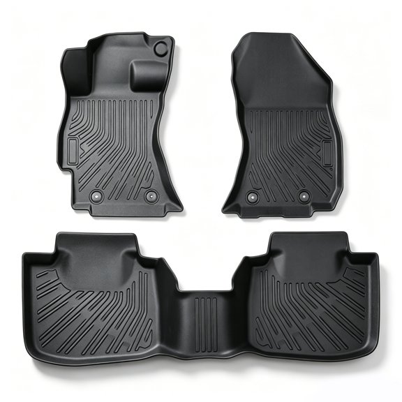 kimllier Black 3Pcs Front and Rear TPE Car Floor Mats Replacement for Outback 2015-2019 Replacement for Legacy 2015-2019