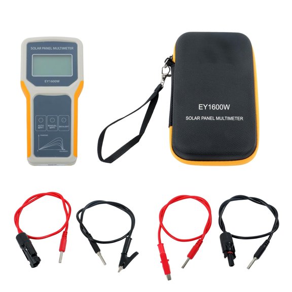 kimllier EY-1600W Photovoltaic Panel Multimeter with LCD Display for Testing PV Panel Data and Troubleshooting