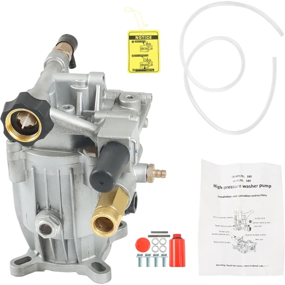 kimllier Pressure Washer Pump 3/4 Inch Shaft Washer Pump 3000 PSI 2.5 GPM