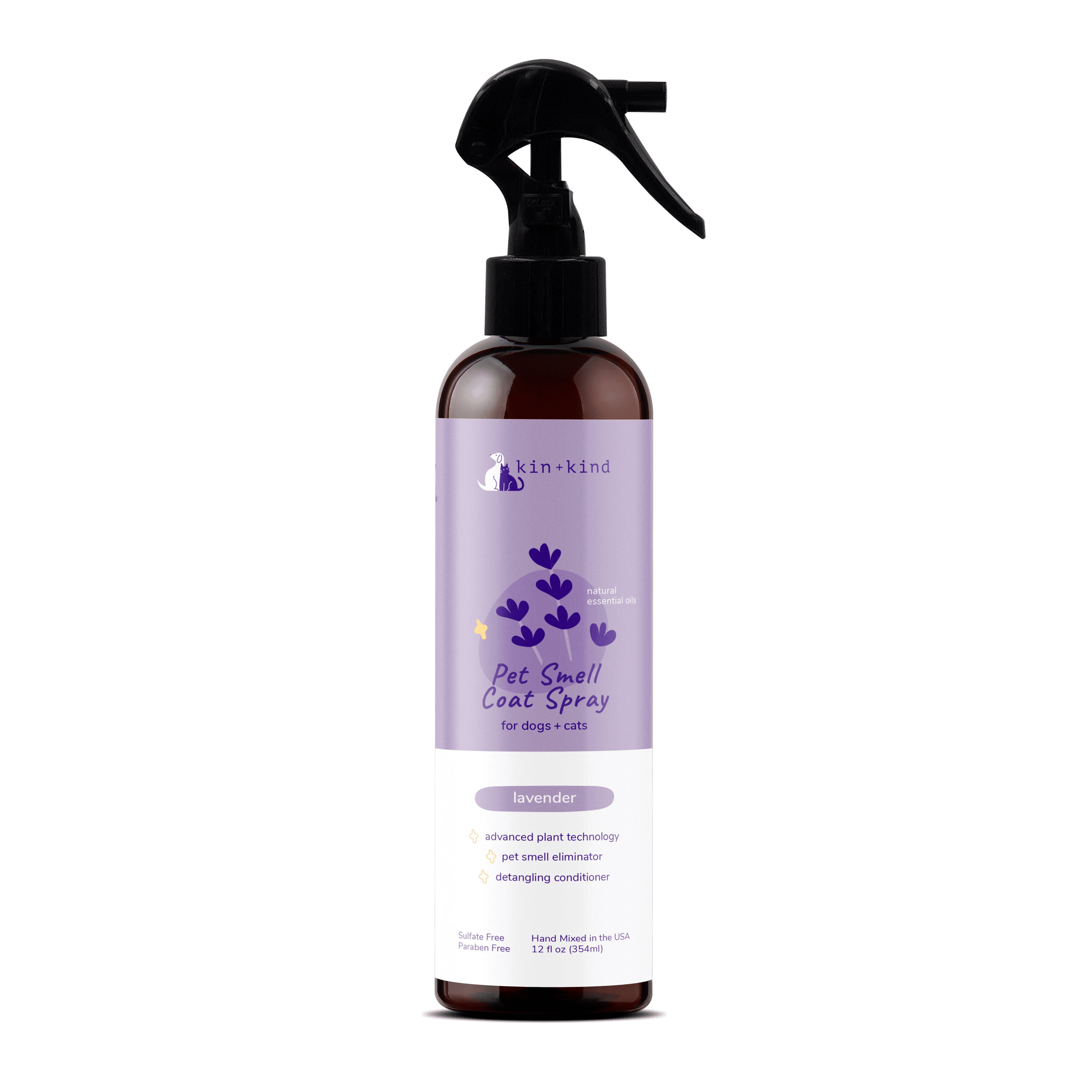 kin+kind Dog Deodorizing Spray Safe, Natural, & Easy to Use Pet Odor