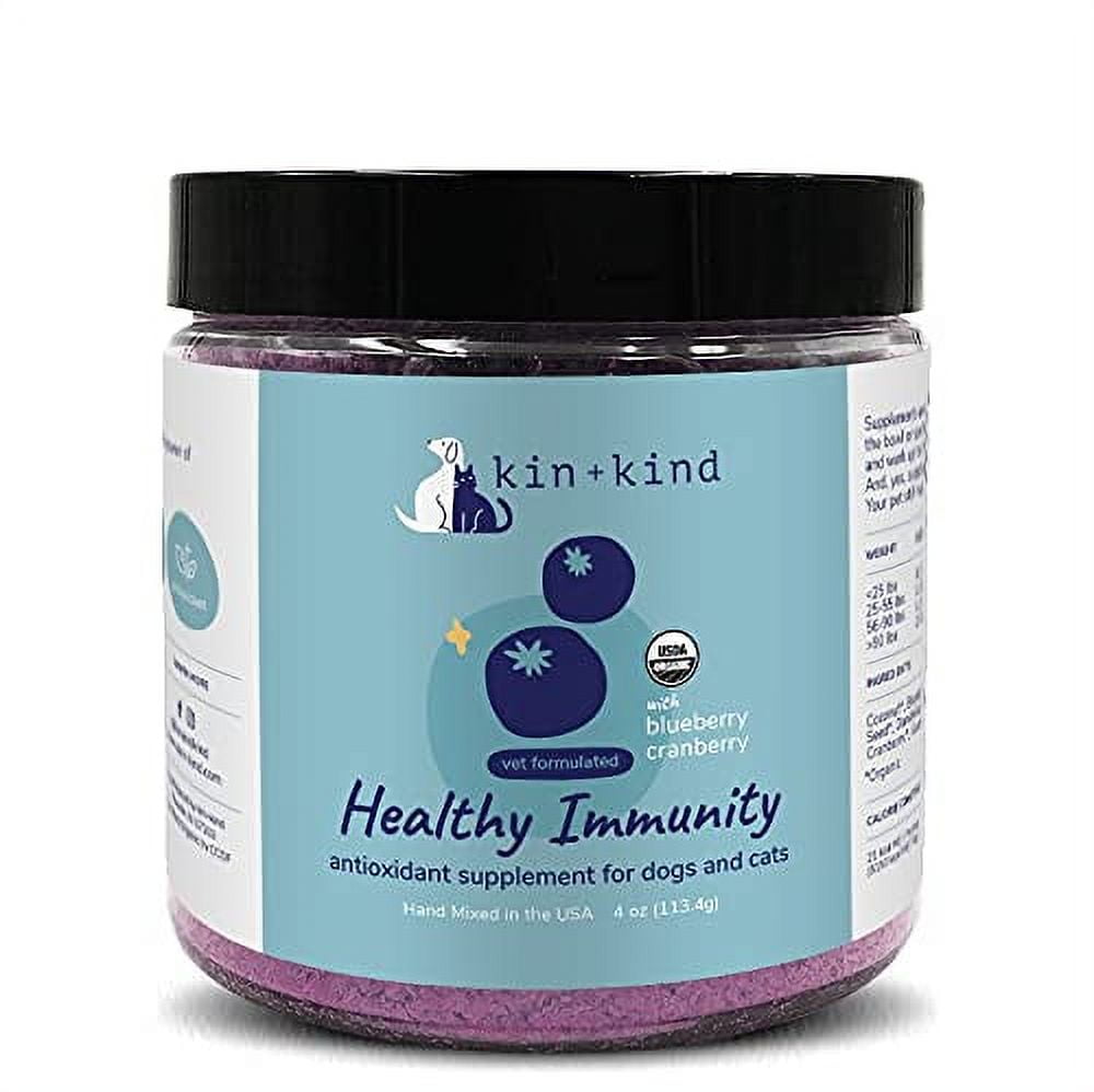 kin+kind Natural Cranberry Supplement Powder for Dogs and Cats Boost