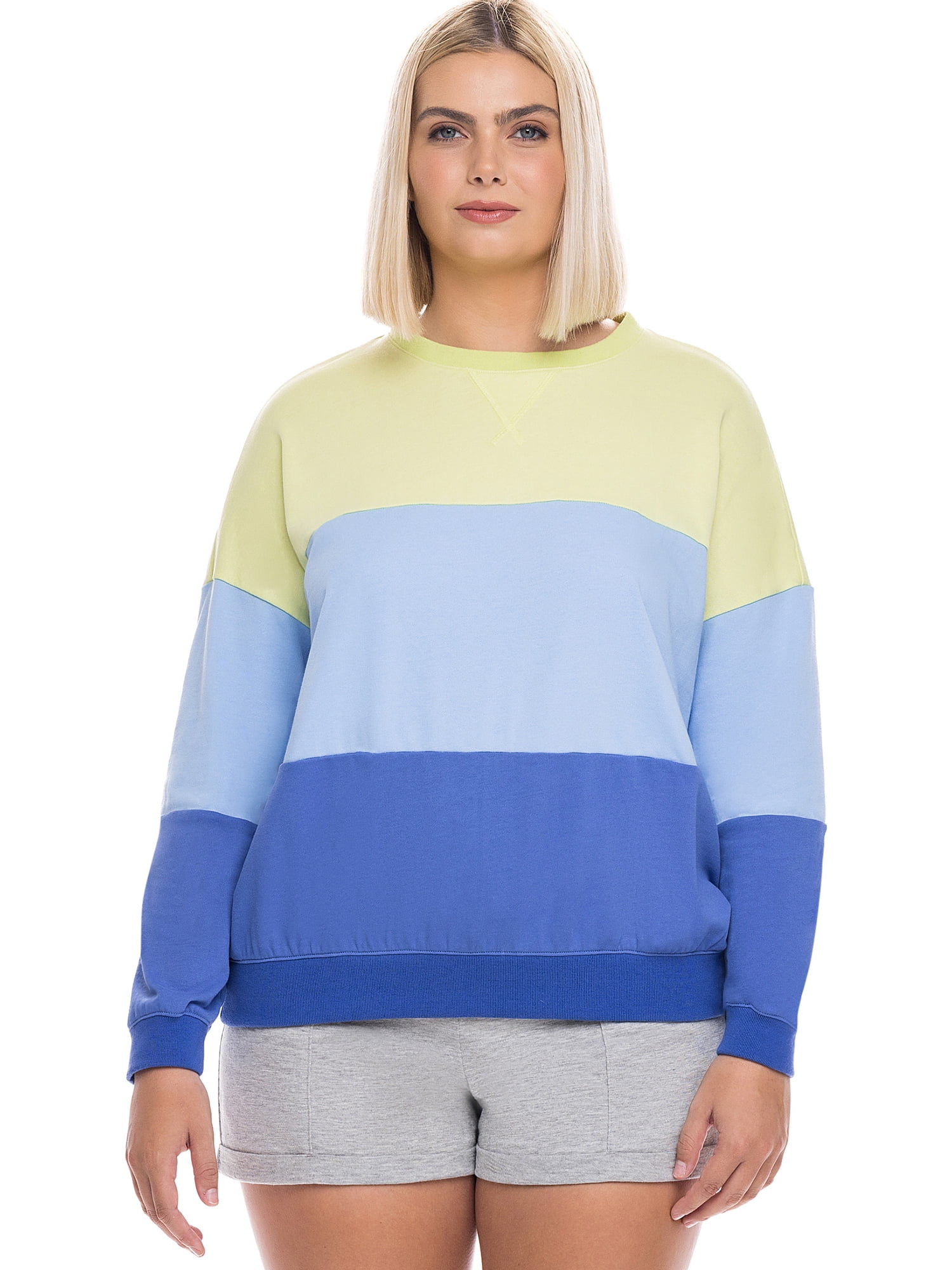kindly Yours Colorblock Pullover Lounge Sweatshirt (Women's)