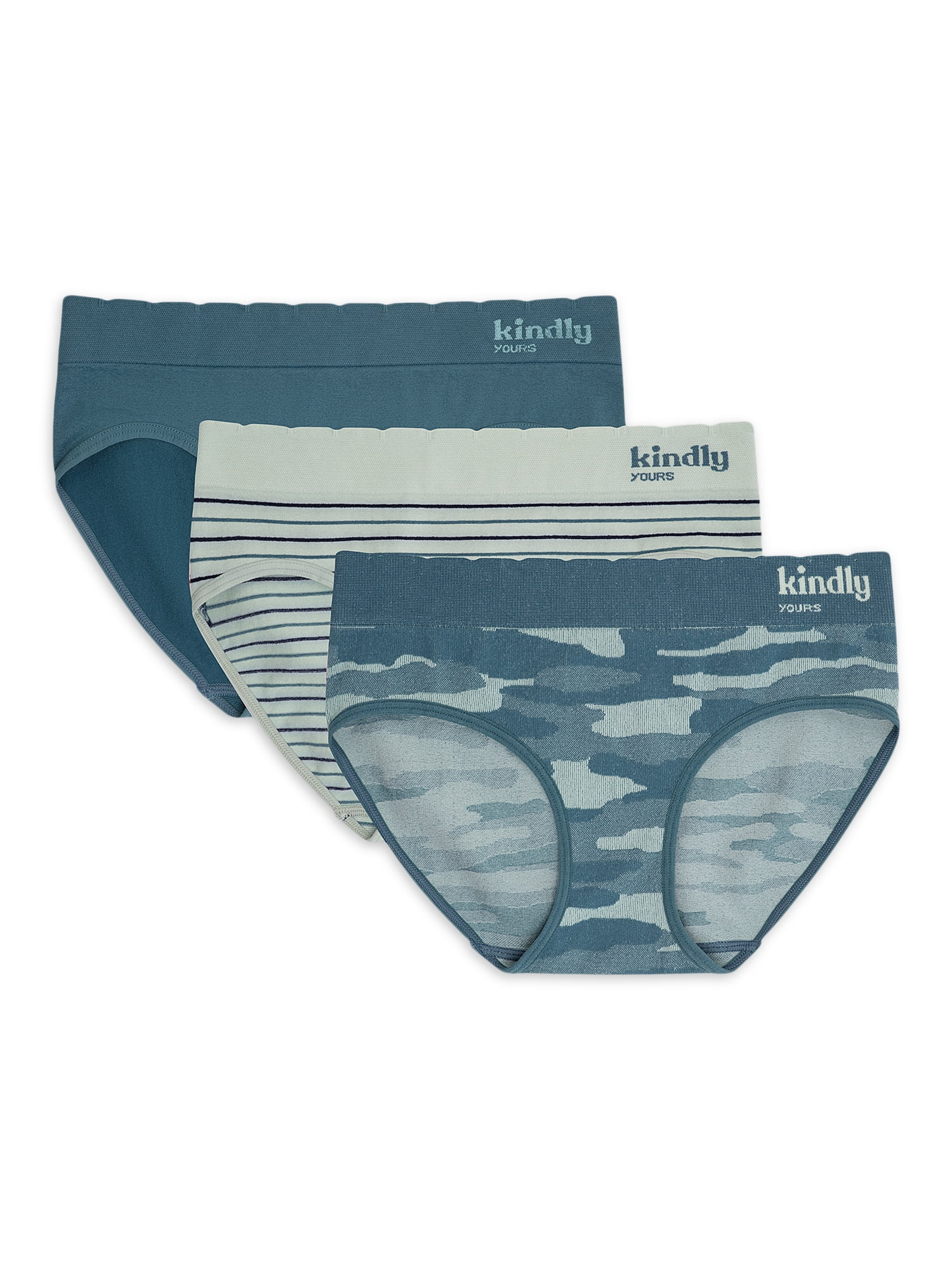 kindly yours Women’s Sustainable Seamless Hipster Underwear, 3-Pack - Walmart.com