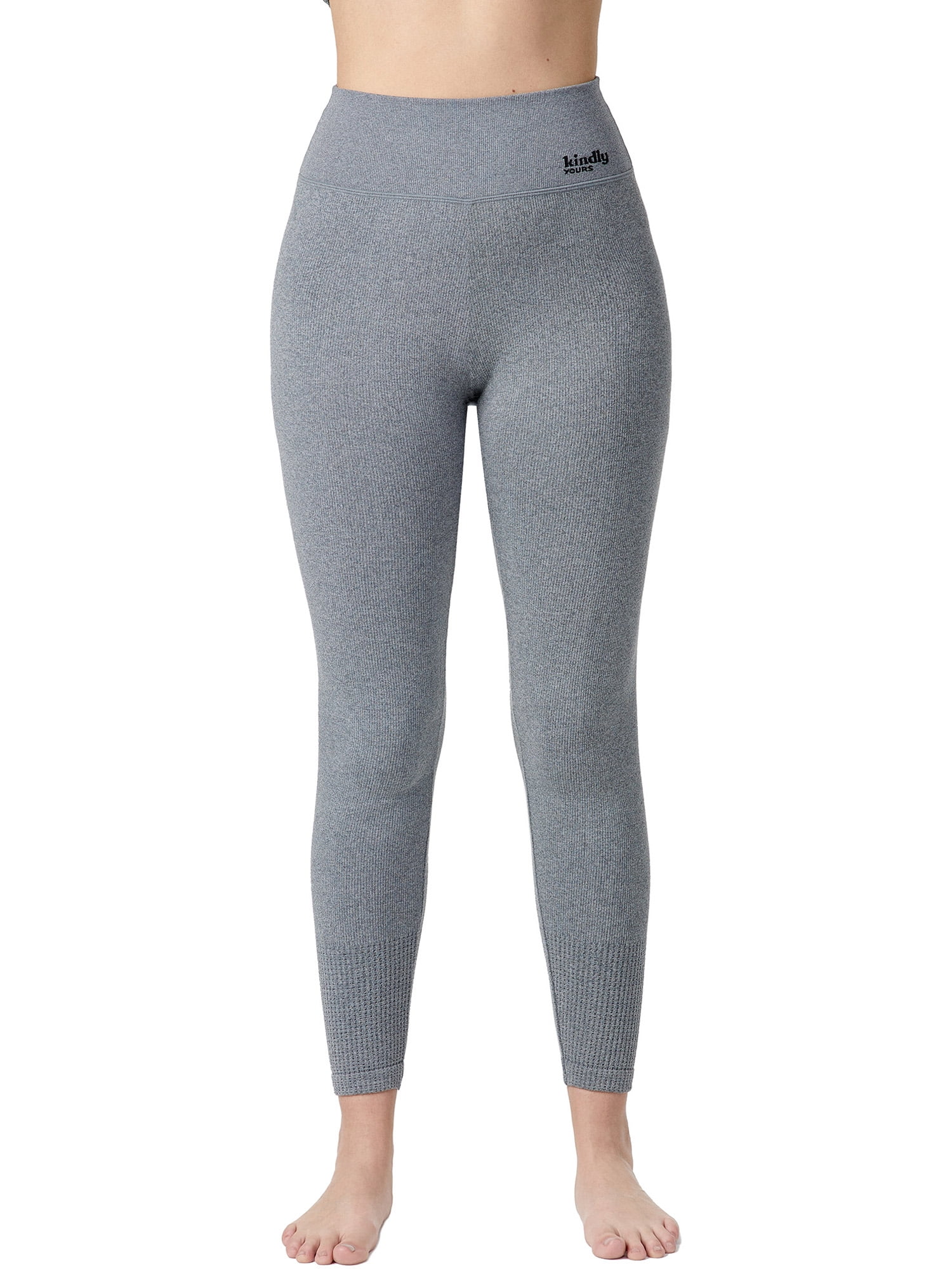 kindly yours Women's Sustainable Seamless Thermal Leggings 