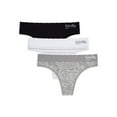 thumbnail image 1 of kindly yours Women’s Sustainable Seamless Thong Underwear, 3-Pack, 1 of 8