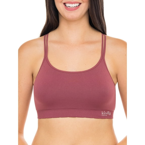 Kindly Yours Women's Seamless X-Back Bralette, Sizes S - XXXL