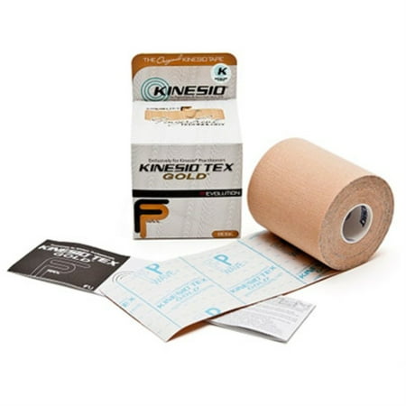 kinesio Tape, Tex Gold FP, 3" x 5.5 yds, Beige, 4 rolls