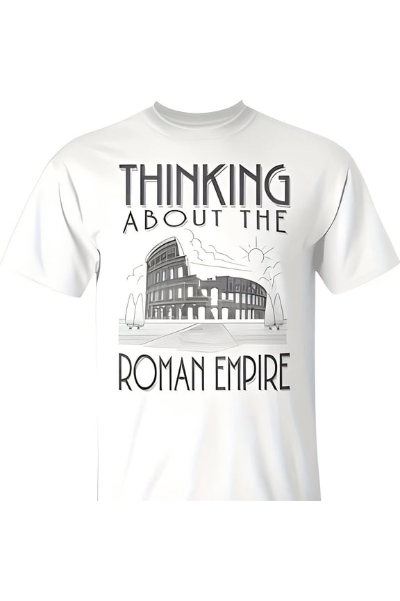 king About The Roman Empire Rome Meme Dad Joke T-Shirt Y2K Style Summer Top, Loose Fitting T-Sh6
